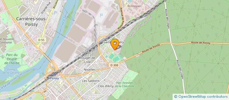 localisation de l'entreprise MADAME SOUAD YOUCEFI  POISSY