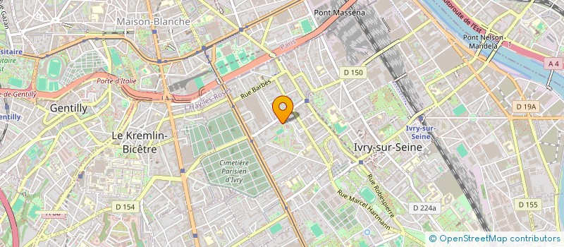 localisation de l'entreprise MADAME SOUARE DIAKITE  IVRY-SUR-SEINE