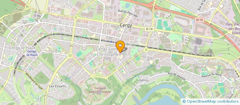 localisation de l'entreprise MADAME SOUATHI MOUROUGASSAMY  CERGY