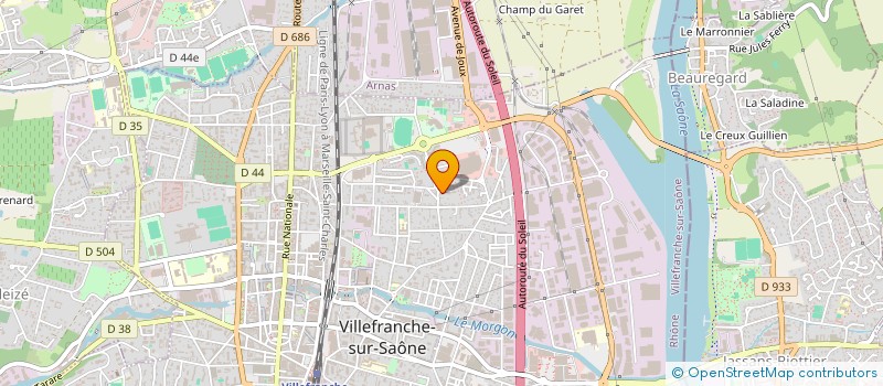 localisation de l'entreprise MADAME SOUBIDA BELKACEM  VILLEFRANCHE-SUR-SAONE