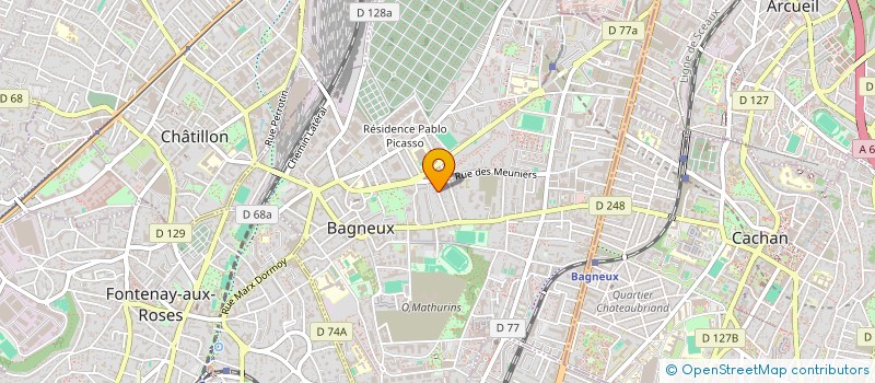 localisation de l'entreprise MADAME SOUDACHANH MIDAVAINE à BAGNEUX