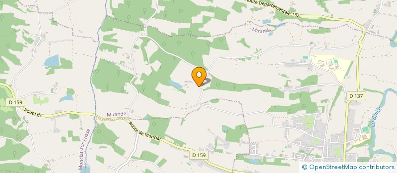 localisation de l'entreprise MADAME SOUGANTHY CROMWEL  MIRANDE