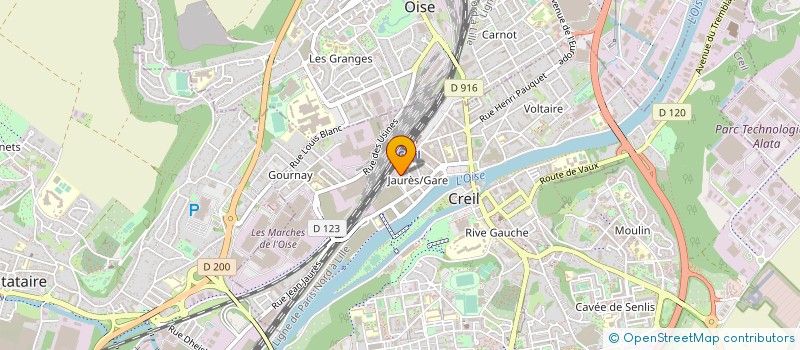 localisation de l'entreprise MADAME SOUHILA AOUDIA  CREIL