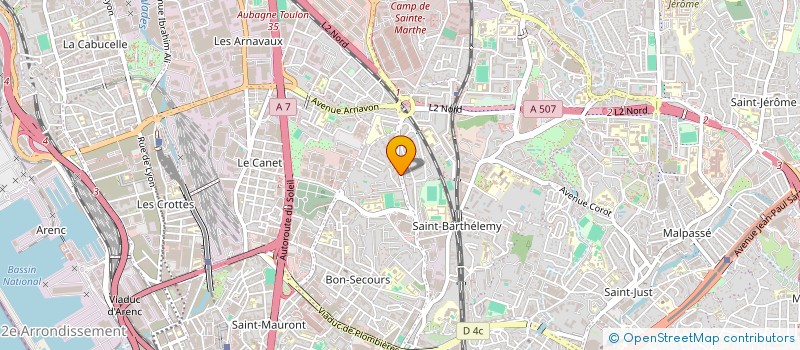 localisation de l'entreprise MADAME SOUHILA BELHOUCHAT  MARSEILLE