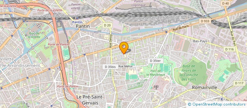 localisation de l'entreprise MADAME SOUHILA BENKABA  PANTIN