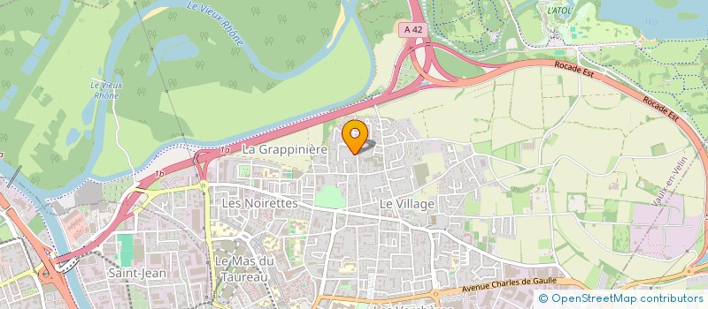 localisation de l'entreprise MADAME SOUHILA NEKMOUCHE  VAULX-EN-VELIN