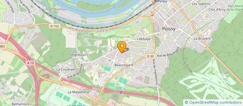 localisation de l'entreprise MADAME SOUHILA SLIMANI  POISSY