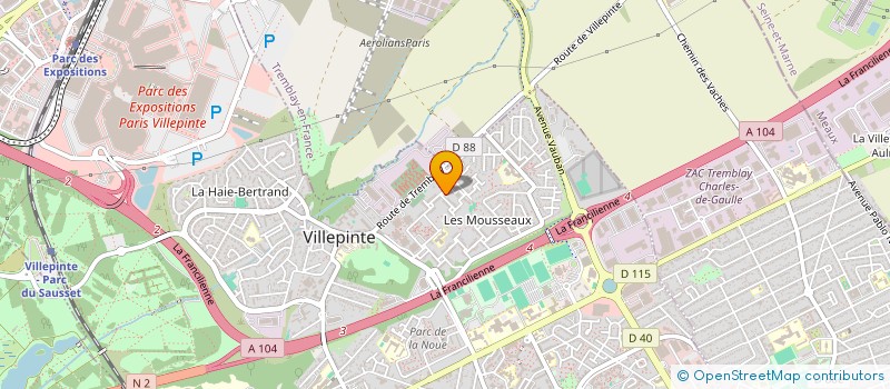localisation de l'entreprise MADAME SOUHIR GAALOUL à VILLEPINTE