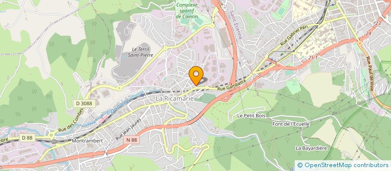 localisation de l'entreprise MADAME SOUKAINA AMAROUCH  SAINT-ETIENNE