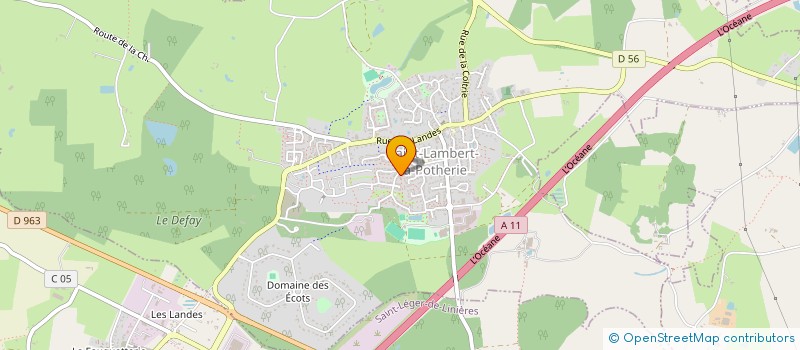 localisation de l'entreprise MADAME SOUKAINA AMISSE  SAINT-LAMBERT-LA-POTHERIE