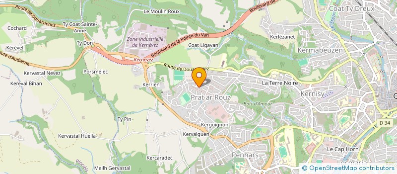 localisation de l'entreprise MADAME SOUKAINA BELKAID  QUIMPER