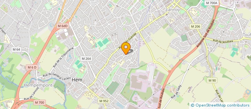 localisation de l'entreprise MADAME SOUKAINA BOUAZIZ  HEM