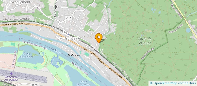 localisation de l'entreprise MADAME SOUKAINA DAHOUMANE  VAUX-SUR-SEINE