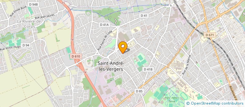 localisation de l'entreprise MADAME SOUKAINA JAMMAMODE KASSAMALY  SAINT-ANDRE-LES-VERGERS