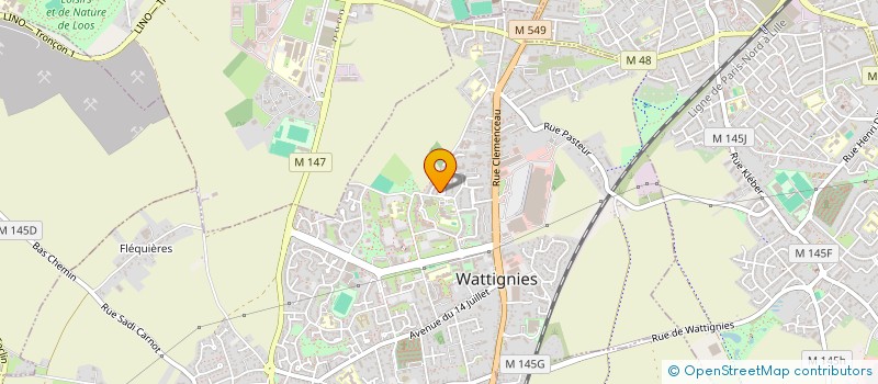 localisation de l'entreprise MADAME SOUKAINA OUHADDOU  WATTIGNIES