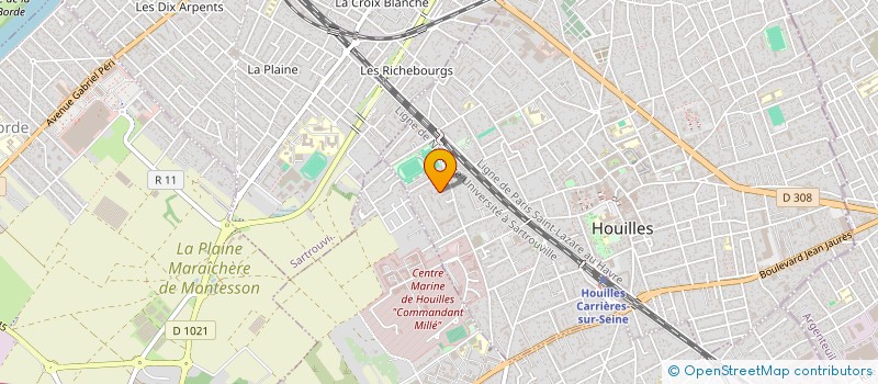 localisation de l'entreprise MADAME SOUKAYNA YEDRI  HOUILLES