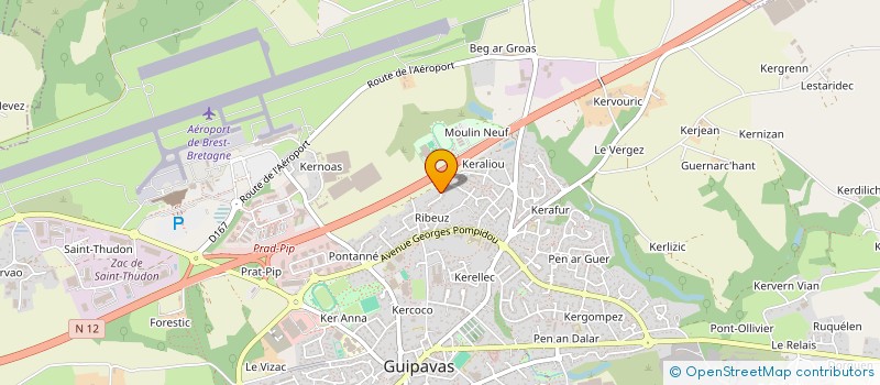 localisation de l'entreprise MADAME SOUKEYNA BATOUL  GUIPAVAS