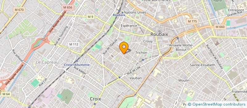 localisation de l'entreprise MADAME SOULIFA BADAOUI  ROUBAIX