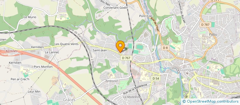 localisation de l'entreprise MADAME SOUMAYA ABDALLAH  GUINGAMP