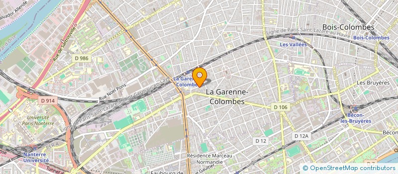 localisation de l'entreprise MADAME SOUMAYA BEKADA  LA GARENNE-COLOMBES