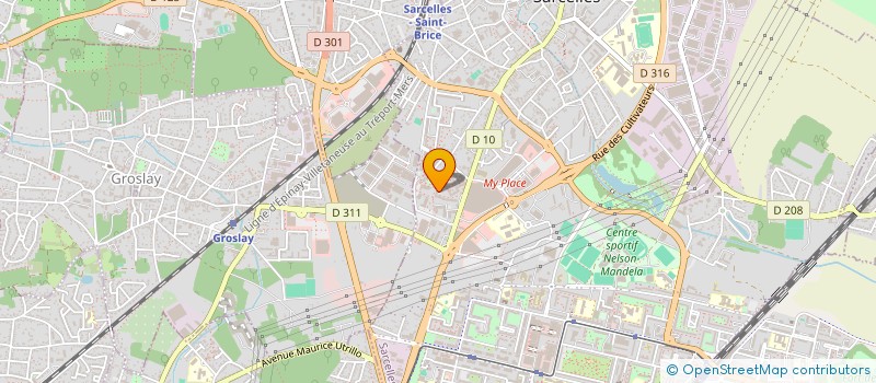 localisation de l'entreprise MADAME SOUMAYA BIBI MAMODEKHAN à SARCELLES