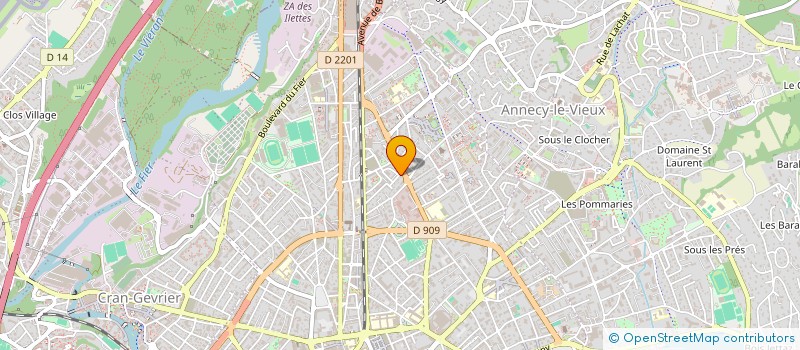 localisation de l'entreprise MADAME SOUMAYA BOUELINAF à ANNECY