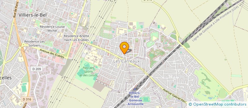 localisation de l'entreprise MADAME SOUMAYA HASNAOUI  VILLIERS-LE-BEL