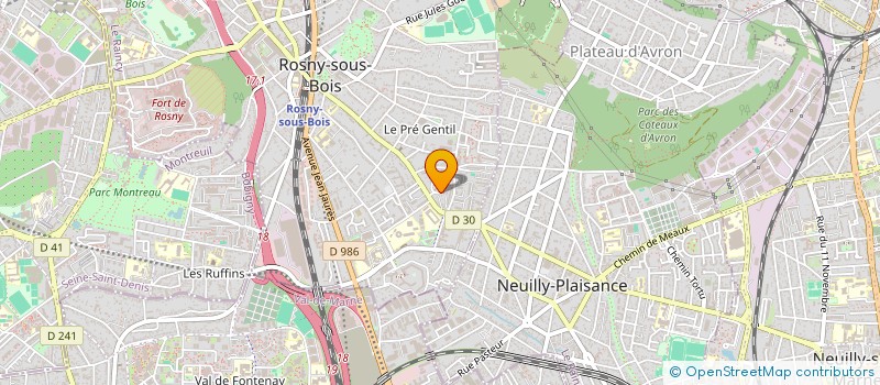 localisation de l'entreprise MADAME SOUMIA BEKHTAOUI à ROSNY-SOUS-BOIS