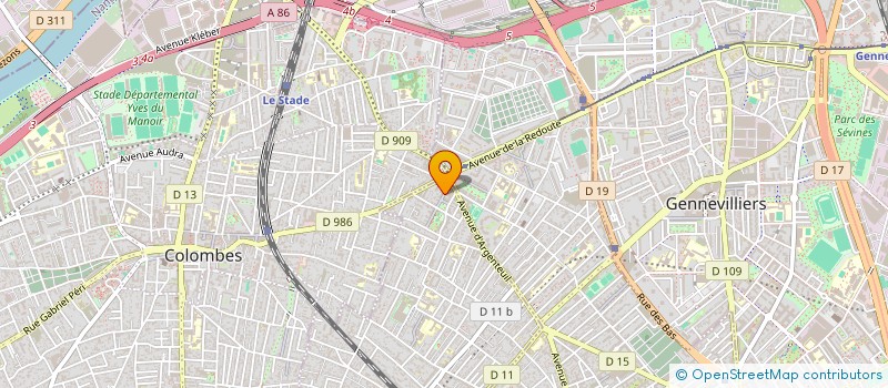 localisation de l'entreprise MADAME SOUMIA BENTEBBOUCHE à BOIS-COLOMBES