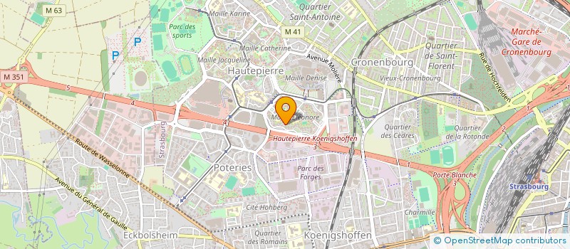 localisation de l'entreprise MADAME SOUMIA BOUREZMA à STRASBOURG