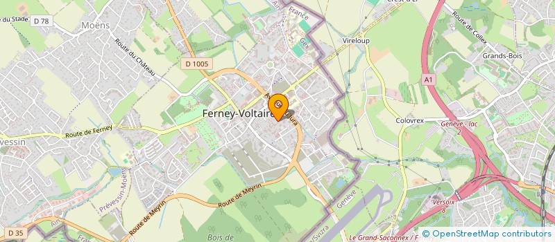 localisation de l'entreprise MADAME SOUMIA GHERAB à FERNEY-VOLTAIRE