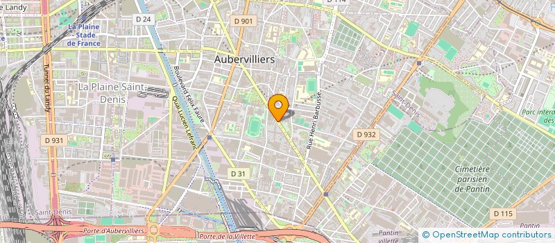 localisation de l'entreprise MADAME SOUMIA MAHFOUDI à AUBERVILLIERS