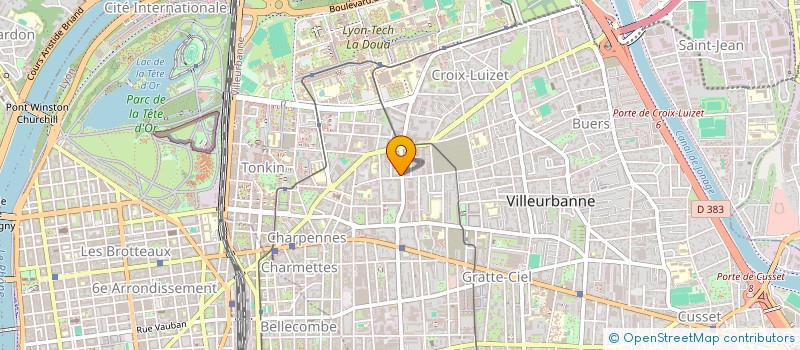 localisation de l'entreprise MADAME SOUMIA MEHDAD  VILLEURBANNE