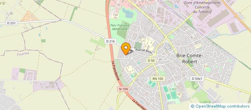 localisation de l'entreprise MADAME SOUMIA TOUATI  BRIE-COMTE-ROBERT