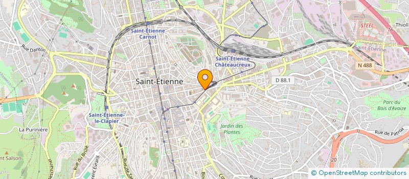 localisation de l'entreprise MADAME SOUMIA ZEGHOUANI  SAINT-ETIENNE