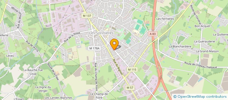 localisation de l'entreprise MADAME SOUMYA ADNANE  LES SORINIERES