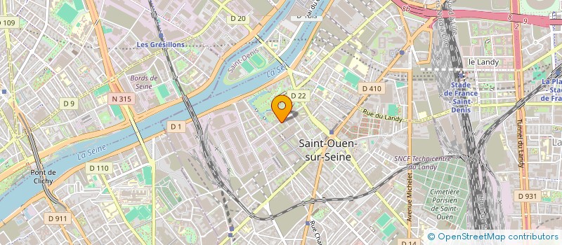 localisation de l'entreprise MADAME SOUMYA BENYAHIA à SAINT-OUEN-SUR-SEINE