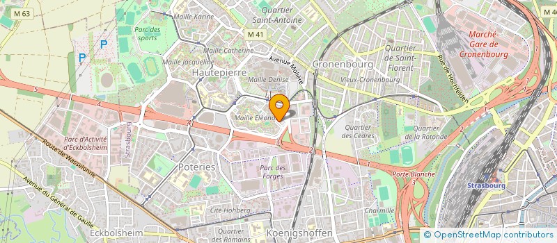 localisation de l'entreprise MADAME SOUNDOUCE DJEBAR  STRASBOURG