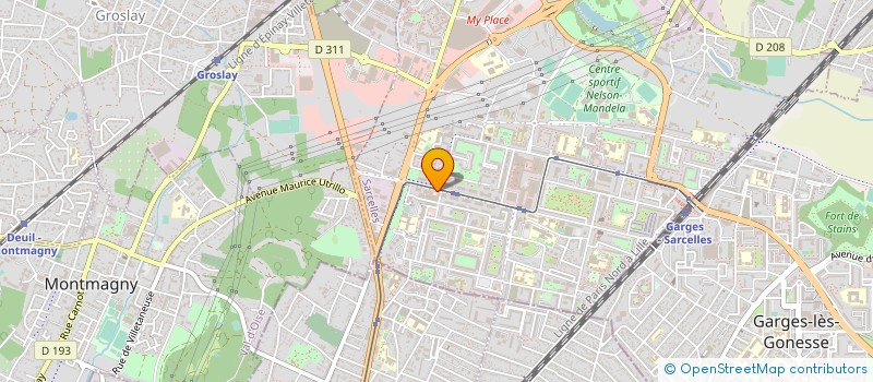 localisation de l'entreprise MADAME SOUNKAMBA SYLLA à SARCELLES