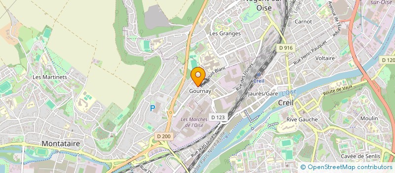 localisation de l'entreprise MADAME SOUNKAROU CISSE  MONTATAIRE