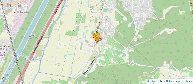 localisation de l'entreprise MADAME SOUPLY MAZARINE  BOLLENE