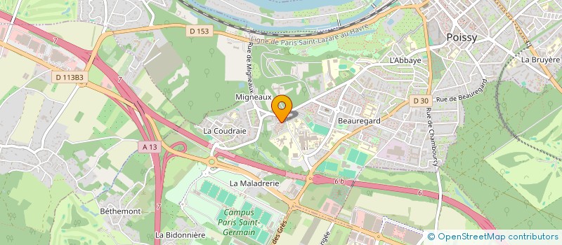 localisation de l'entreprise MADAME SOURAYA BAHRI  POISSY