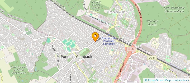 localisation de l'entreprise MADAME SOURAYA OUAR à PONTAULT-COMBAULT