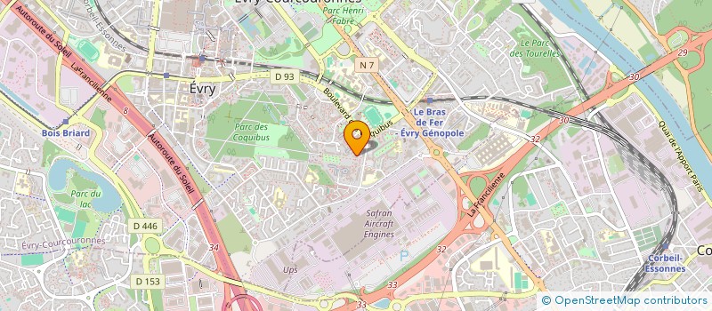 localisation de l'entreprise MADAME SOURIA ARIF  EVRY-COURCOURONNES