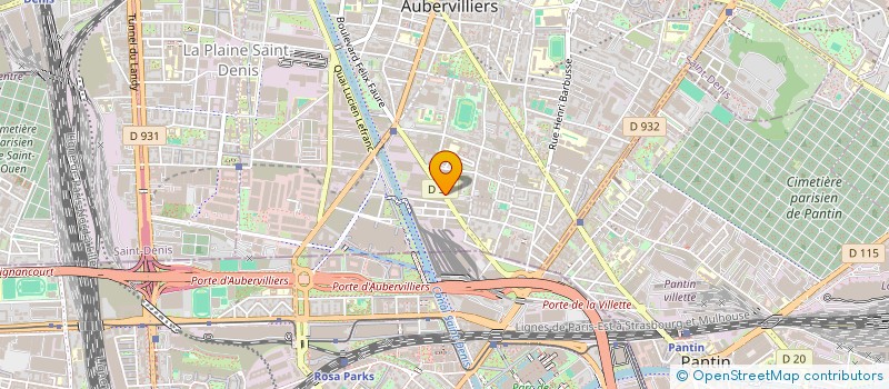 localisation de l'entreprise MADAME SP KHAN FARIDA MOAZZEM HOSSSAIN SK  AUBERVILLIERS