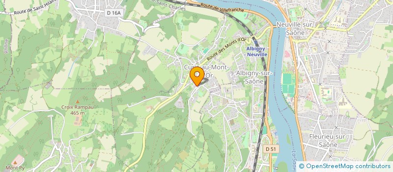 localisation de l'entreprise MADAME SRADHANJALI KOOTUNGAL  CURIS-AU-MONT-D'OR