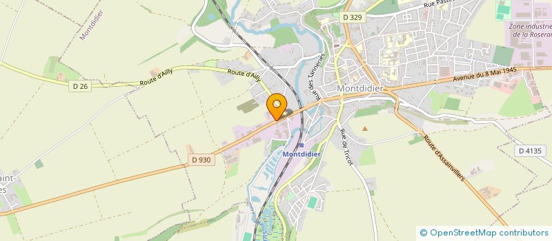 localisation de l'entreprise MADAME STACEY COZETTE  MONTDIDIER