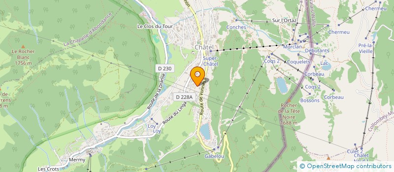 localisation de l'entreprise MADAME STACEY DE MARTINI  CHATEL