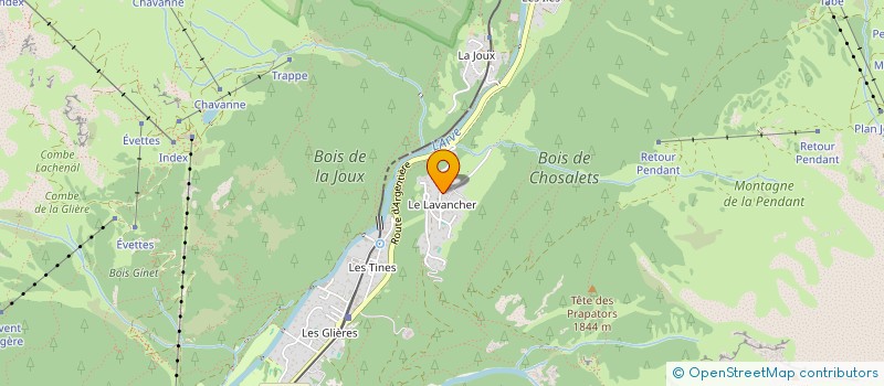 localisation de l'entreprise MADAME STACHA DUFLO  CHAMONIX-MONT-BLANC