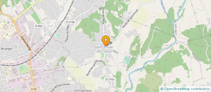 localisation de l'entreprise MADAME STACY AUREL  SAINT-PRIVAT-DES-VIEUX